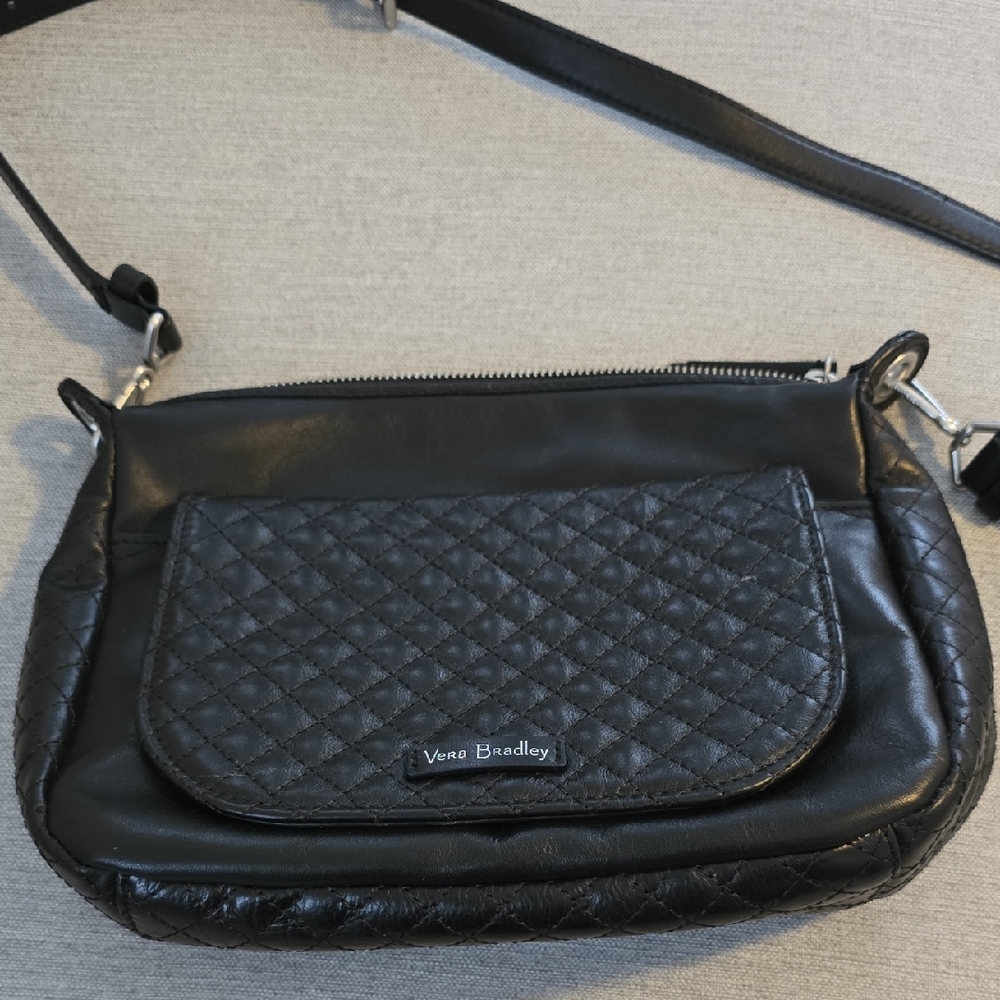 Vera Bradley Quilted Black Crossbody Bag